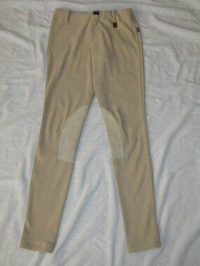 Devon-Aire X-Wear Concour Elite USPC Khaki Ribbed Breeches Women's sz Small